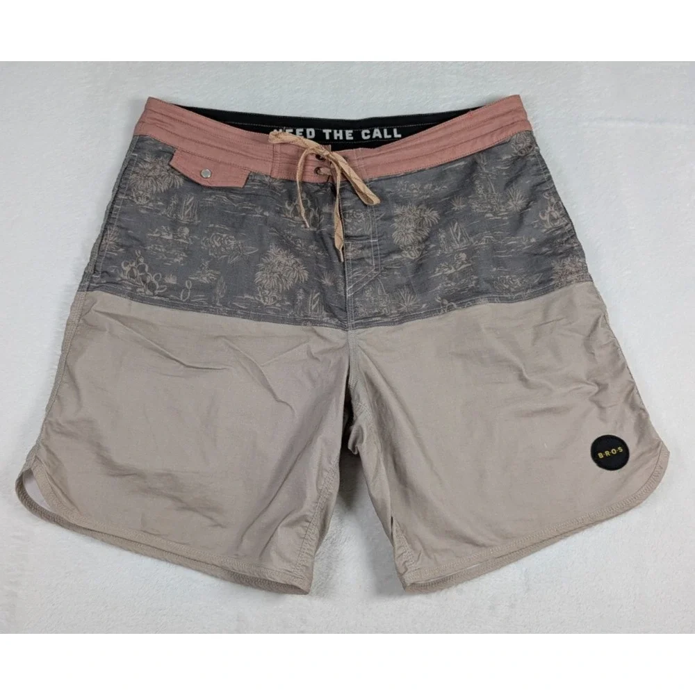 Howler Bros‎ Vaquero Boardshorts Mens 35 Stretch Pearl Snap